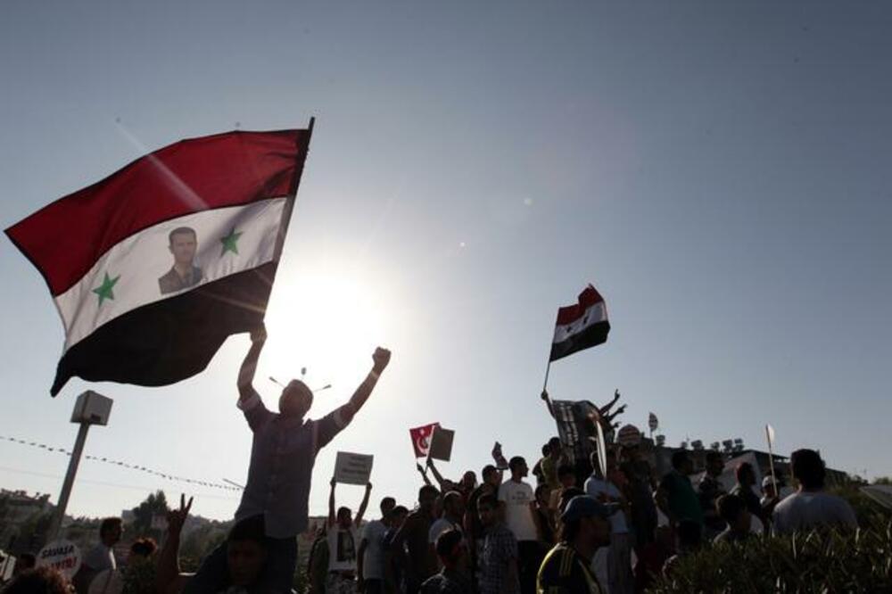 Asadove pristalice, Foto: Beta