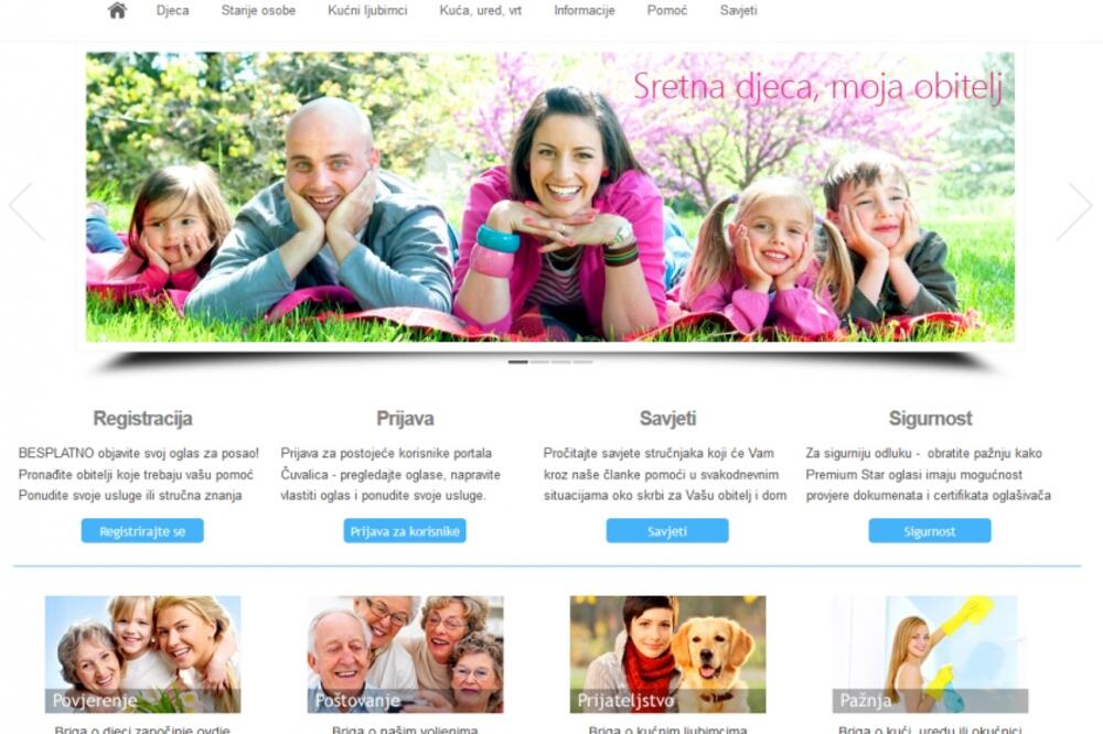 Čuvalica.hr, Foto: Screenshot