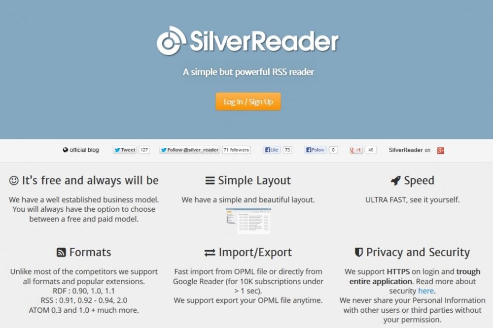 Silver Reader, Foto: Screenshot (silverreader.com)