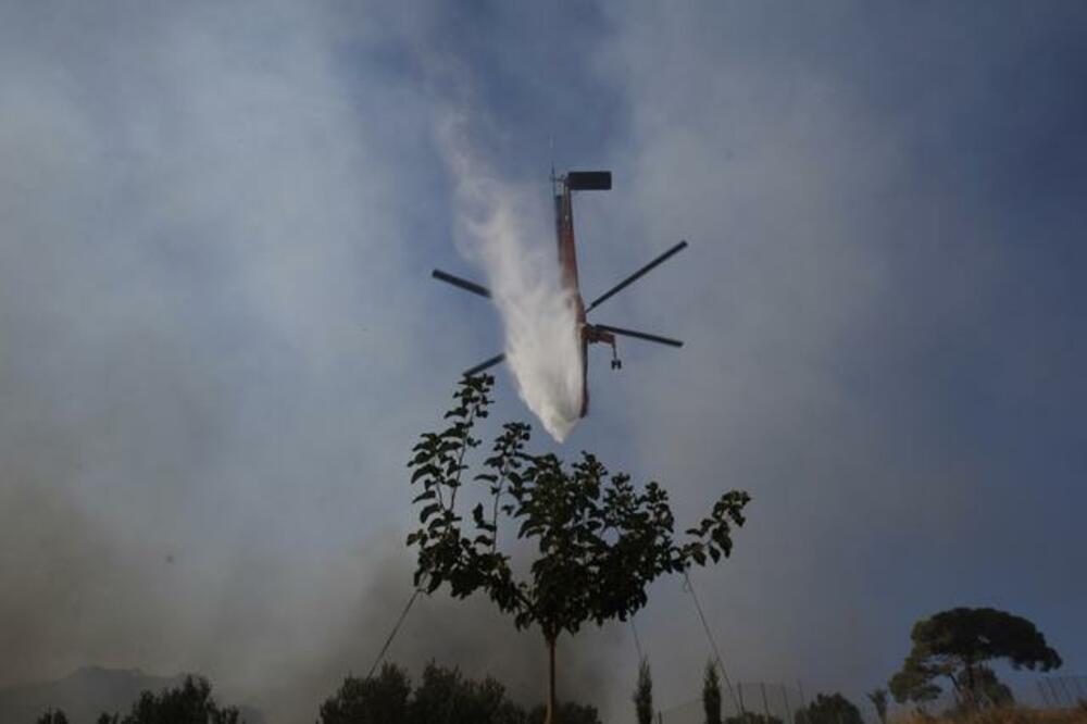 Fire near Athens put out, three people arrested