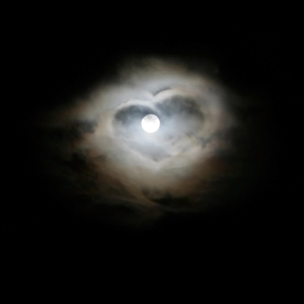 mjesec, ljubav, nebo