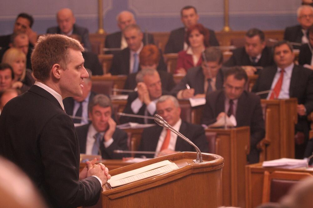 Igor Lukšić Skupština, Foto: Savo Prelević