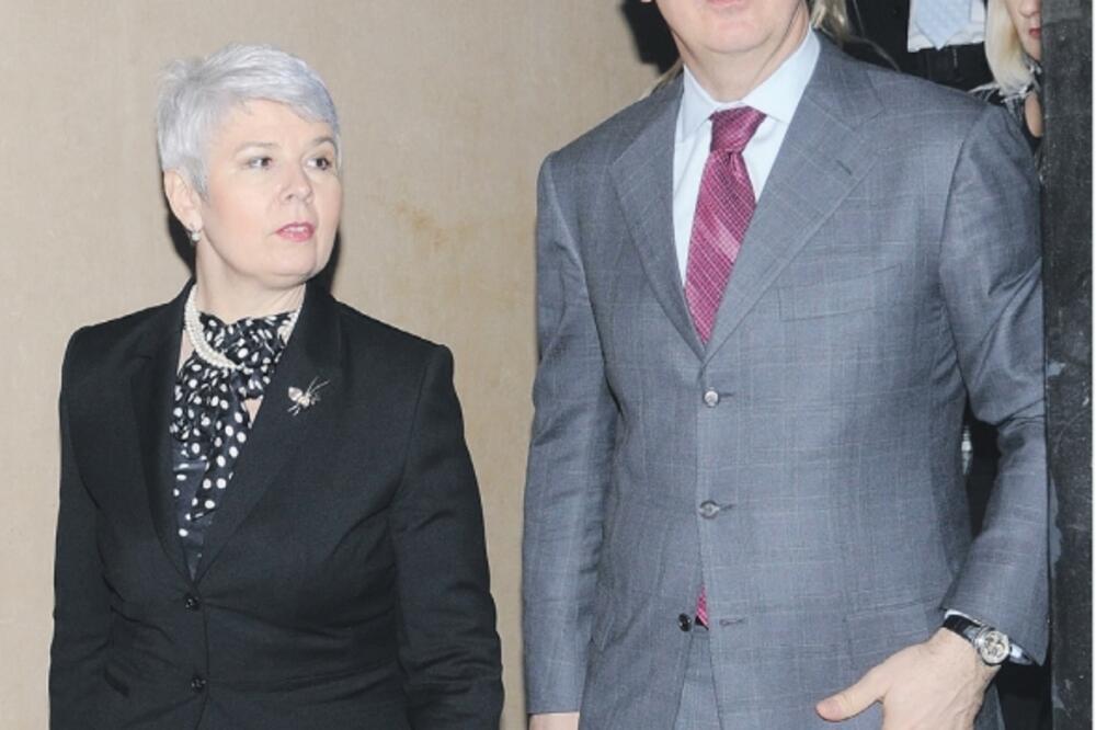 Jadranka Kosor, Milo Đukanović, Foto: Savo Prelević