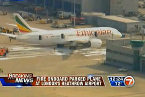 Zapalio se avion na londonskom aerodromu