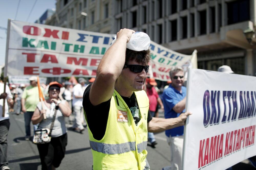 Grčki radnici, Foto: Beta/AP