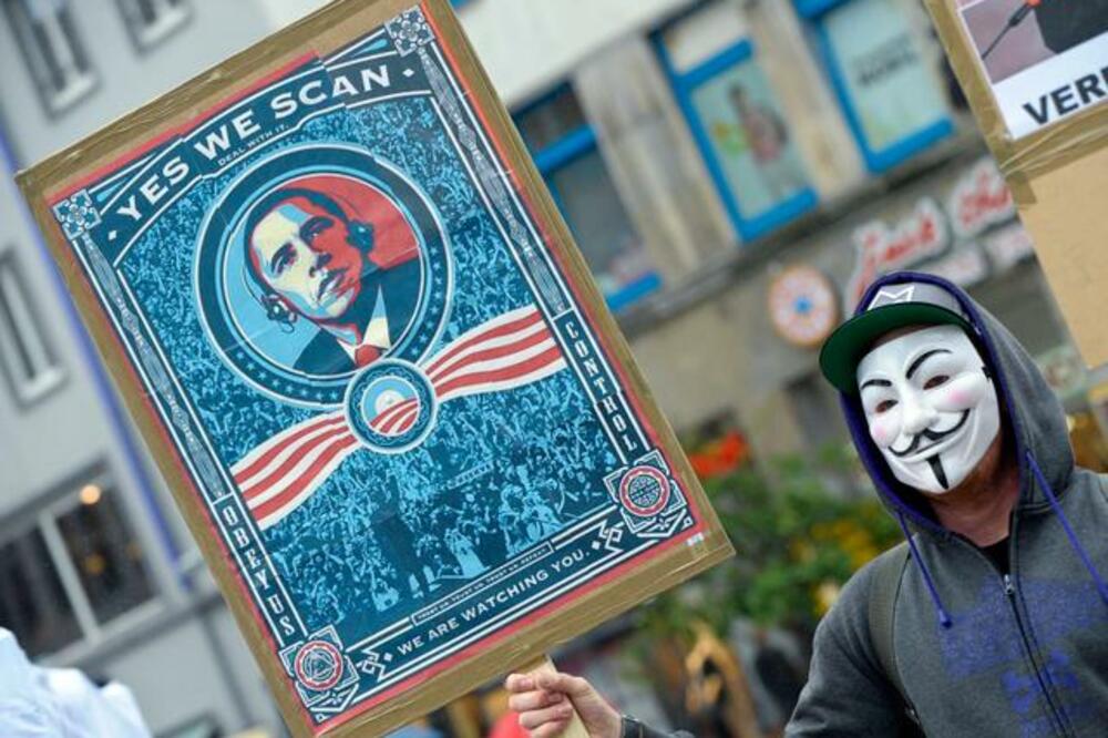 Prisluškivanje, Barak Obama, Protest, Foto: Beta/AP