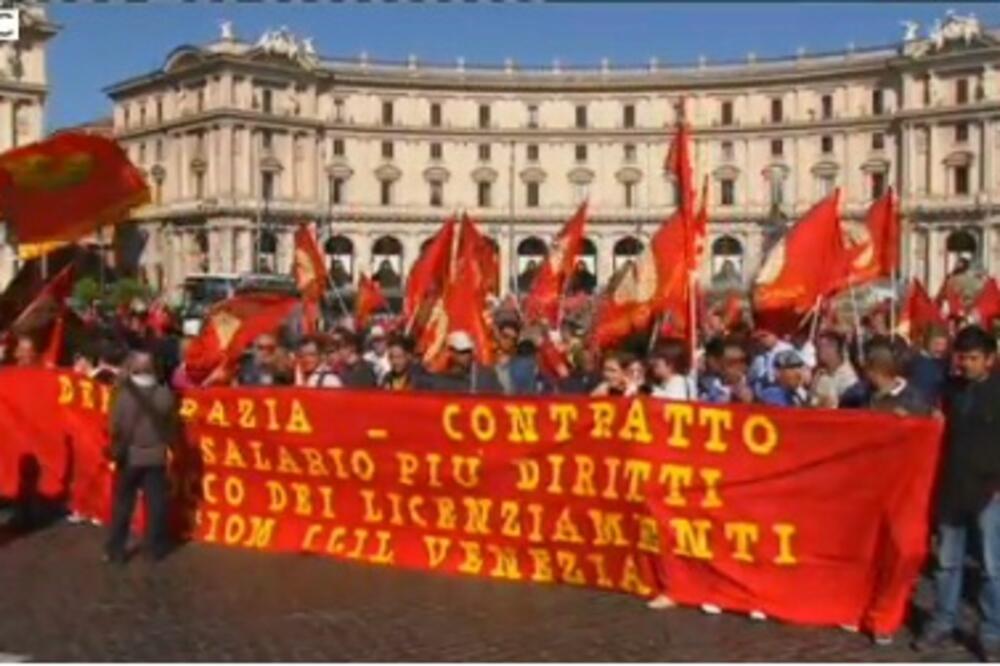 Protesti u Rimu, Foto: Screenshot (YouTube)