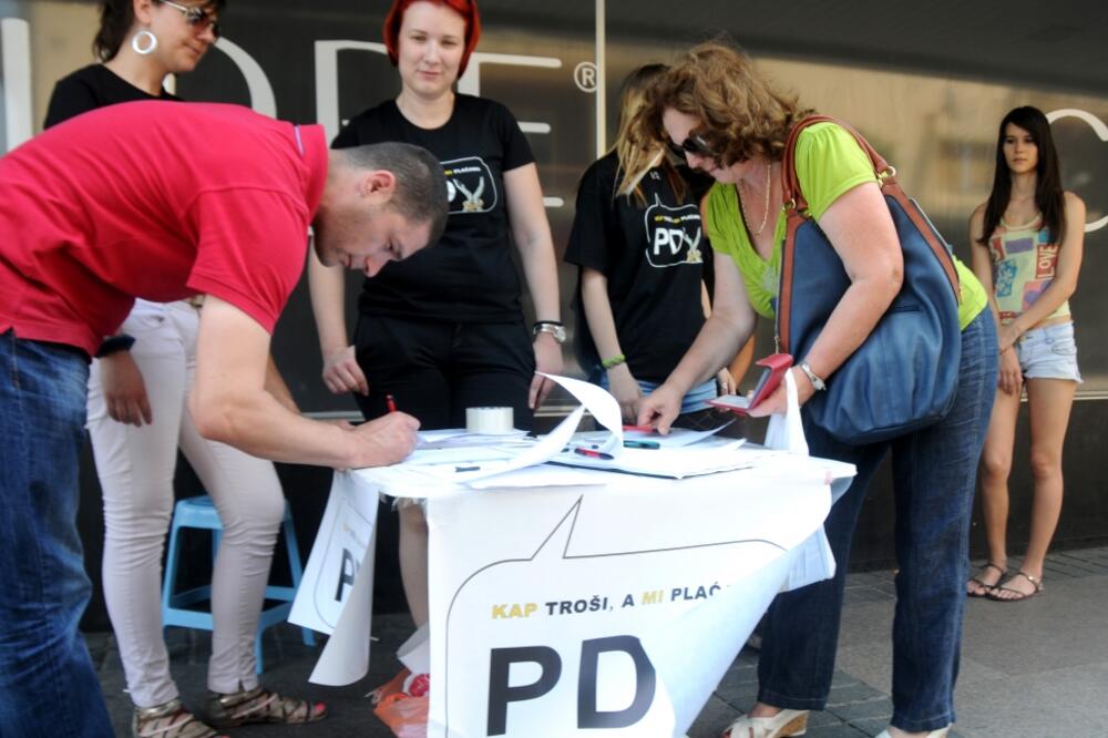 MANS, peticija, Foto: Boris Pejović