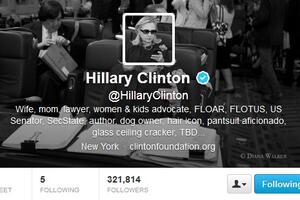 Hilari Klinton otvorila nalog na Tviteru