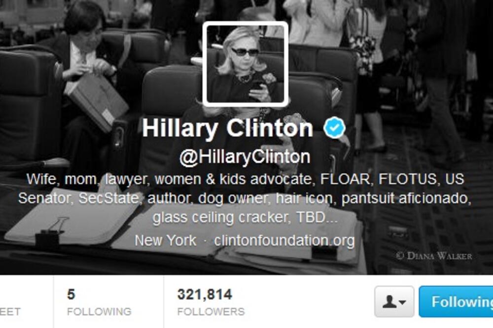 Hilari Klinton, Tviter, Foto: Screenshot