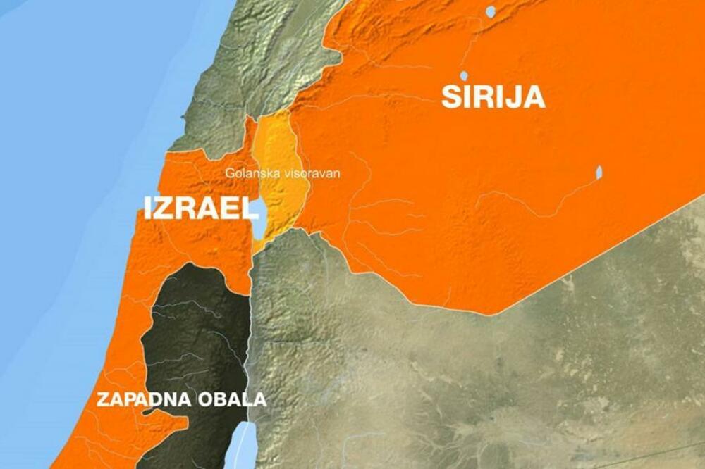 Golanska visoravan, Foto: Googlemap