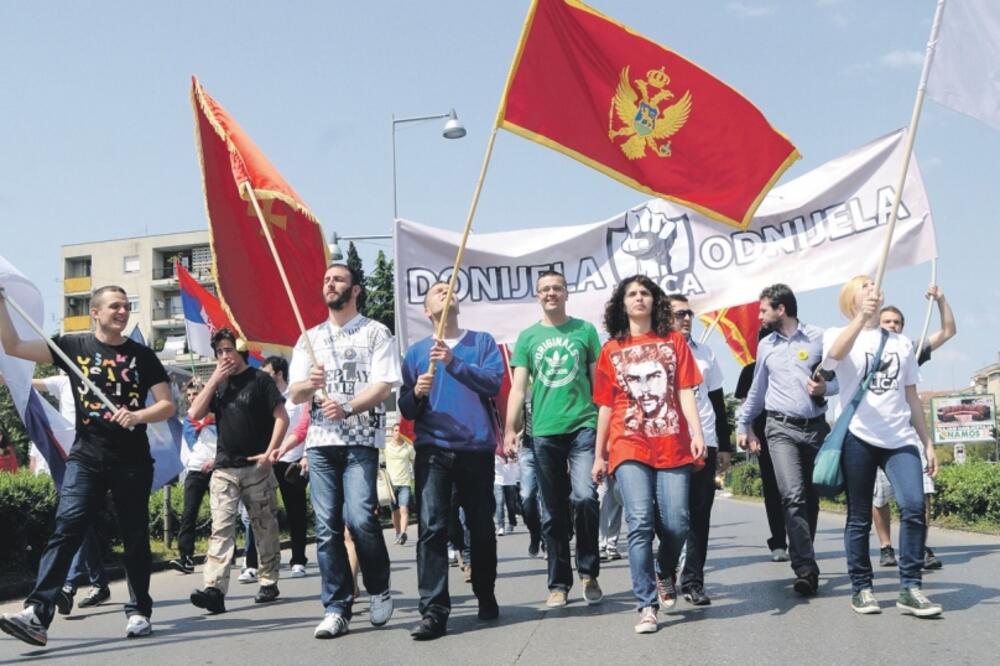 protest 20. april, Podgorica, Foto: Boris Pejović