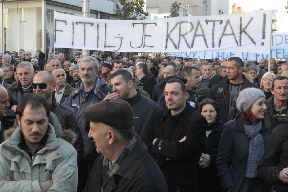 protest 21. januar, Foto: Savo Prelević