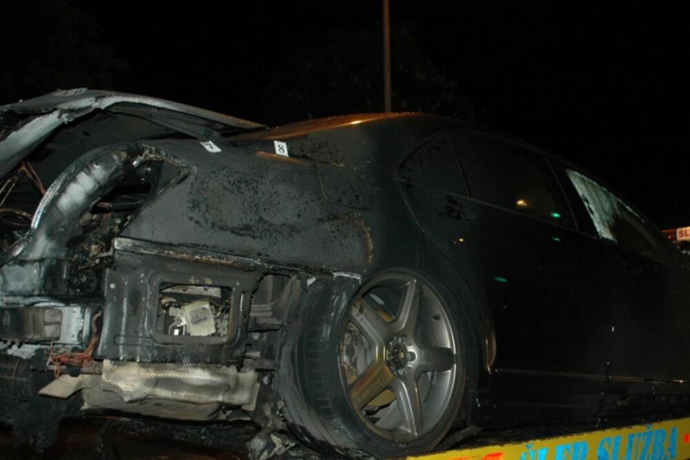 Zapaljeni mercedes, Slobodan Đurković, Foto: Ivan Petrušić