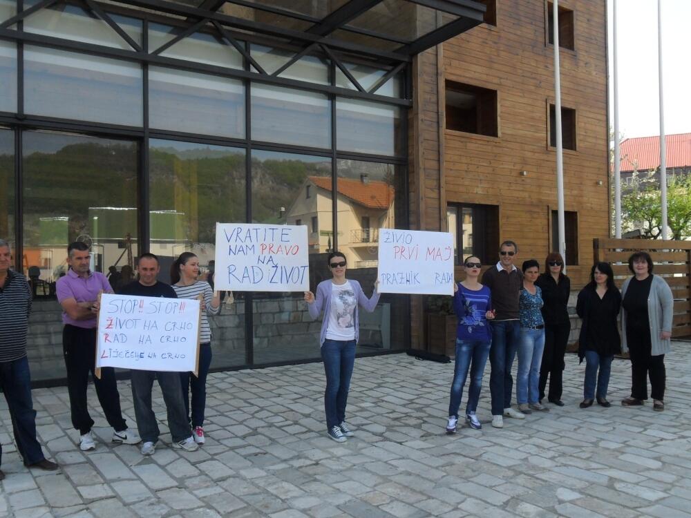 hotel Lipka radnici protest