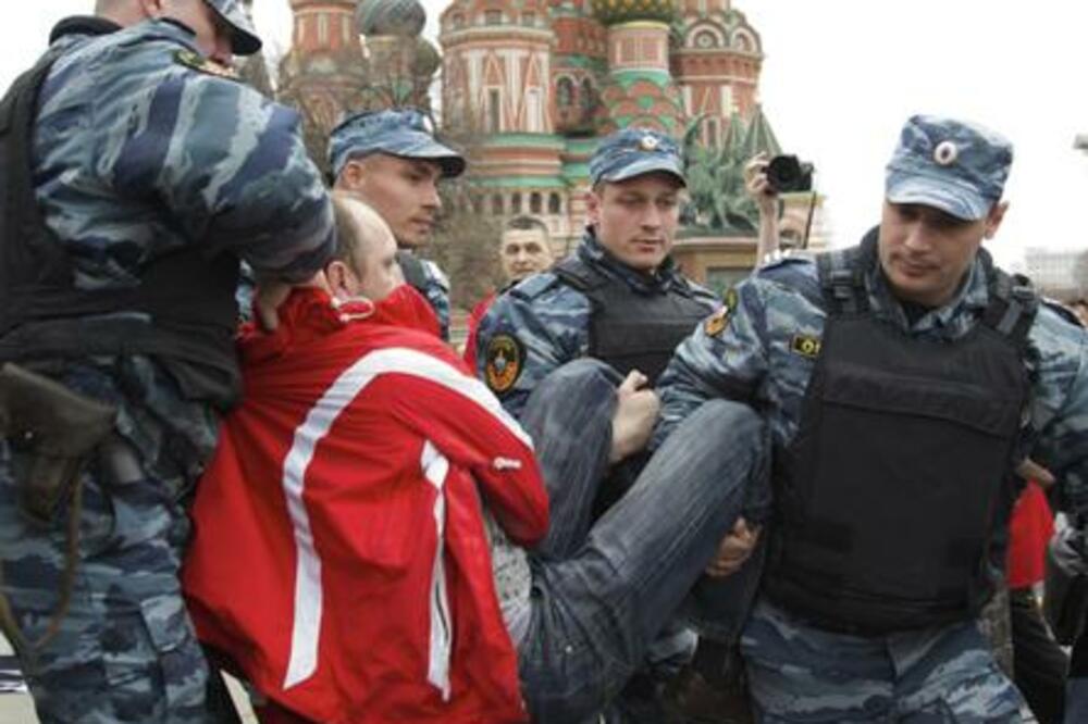 Moskva, demonstracije, Foto: Beta/AP