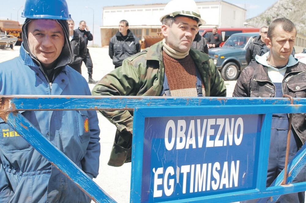 Rudnik boksita štrajk, Foto: Ivan Petrušić