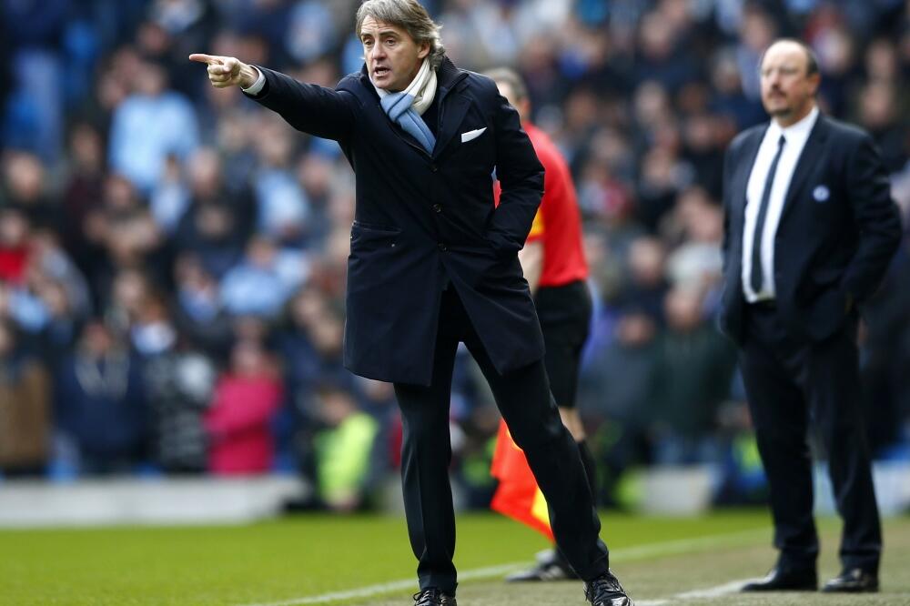 Roberto Manćini i Rafael Benites, Foto: Reuters