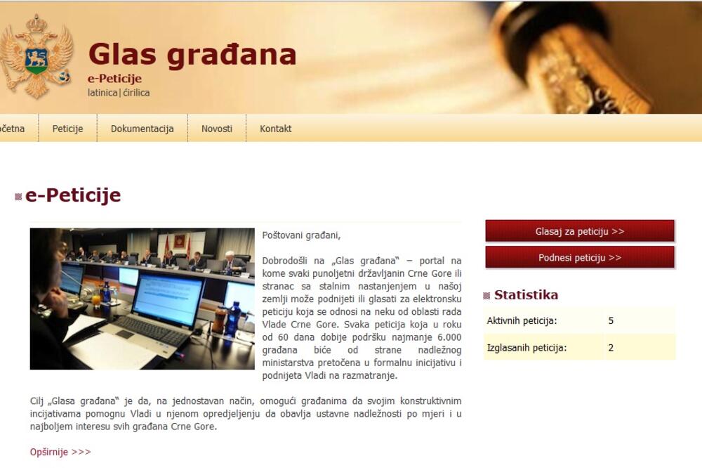 e-peticija, Foto: Screenshot