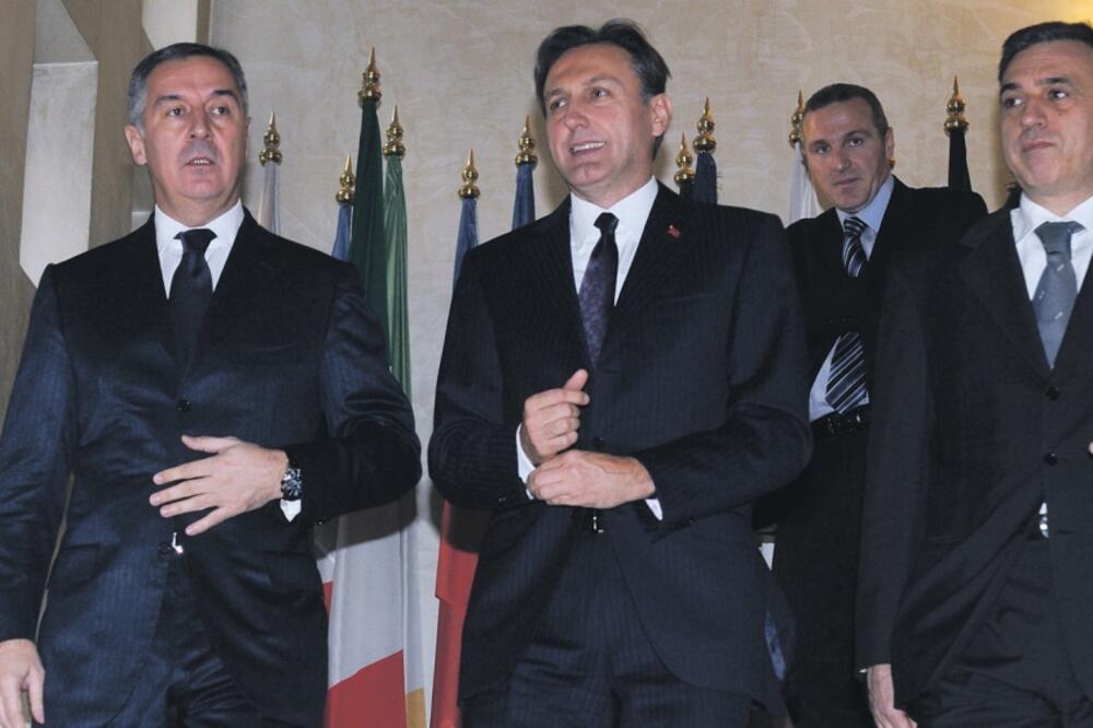 Milo Đukanović, Ranko Krivokapić, Filip Vujanović, Foto: Savo Prelević