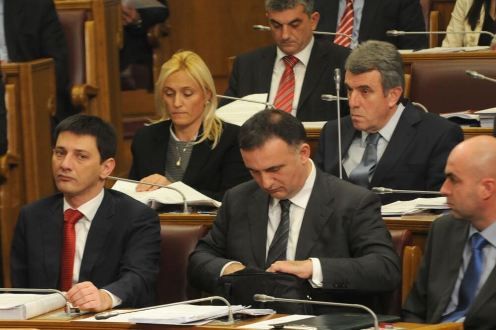 Skupština Crne Gore, Srđan Milić, Darko Pajović, Foto: Savo Prelević