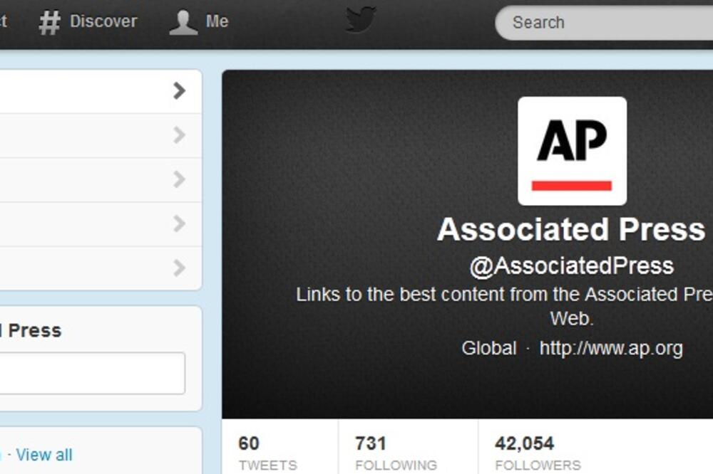 AP, tviter profil, Foto: Screenshot