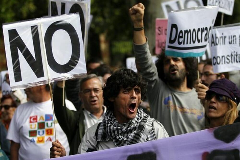 Madrid, protesti, Foto: Winnipegfreepress.com