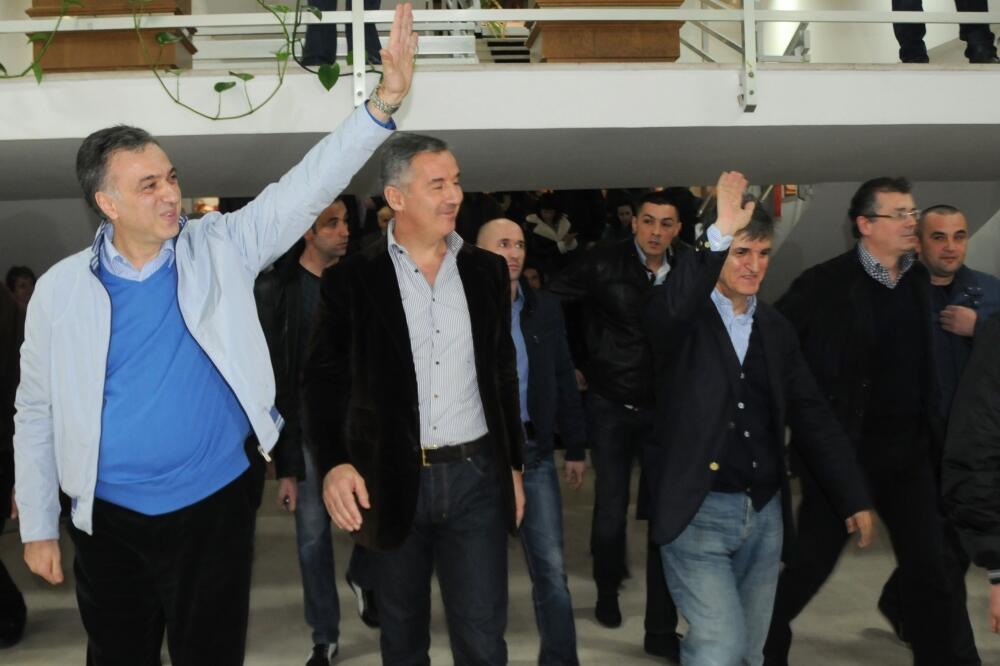 Filip Vujanović, Milo Đukanović, Svetozar Marović, Foto: Vesko Belojević