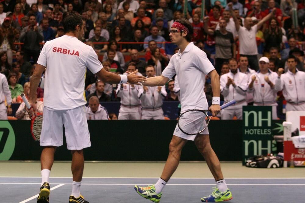 Nenad Zimonjić i Ilija Bozoljac, Foto: Fonet