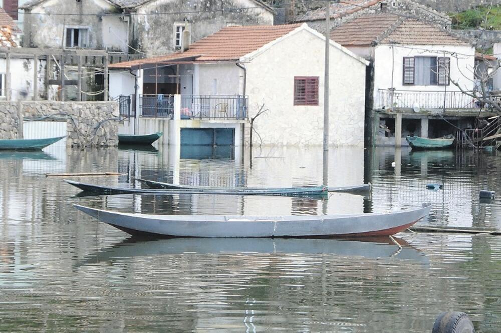 Vranjina, poplava, Skadarsko jezero, Foto: Luka Zeković