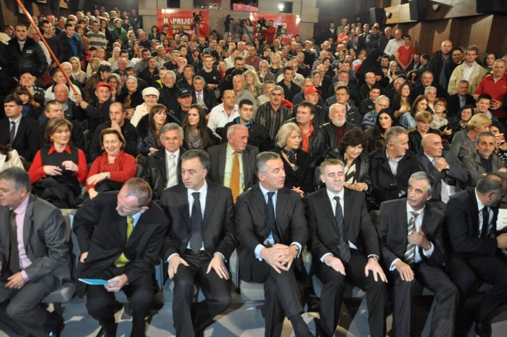 Filip Vujanović, Milo Đukanović, Igor Lukšić, Foto: Darko Bulatović