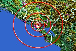 Novi slabiji zemljotres kod Cetinja