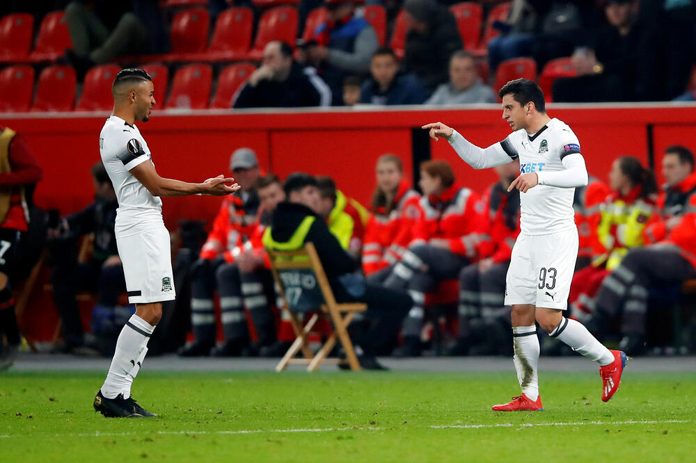 Slavlje fudbalera Krasnodara, Foto: Reuters