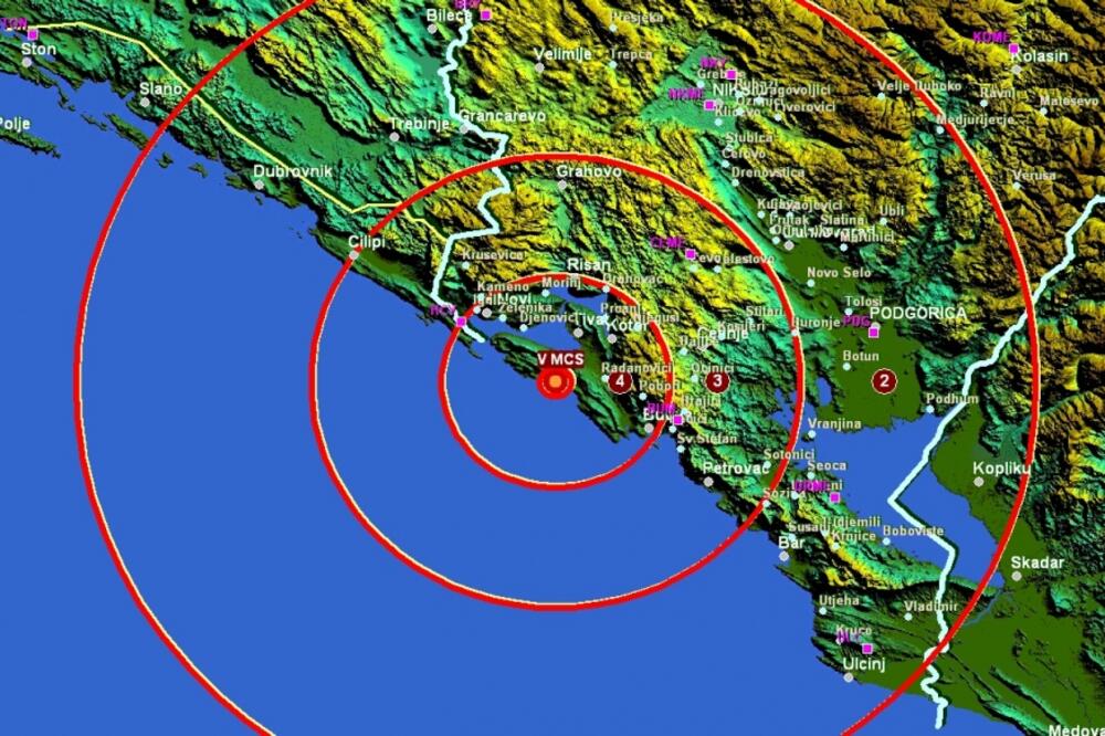 Zemljotres Radanovići, Foto: Seismo.co.me