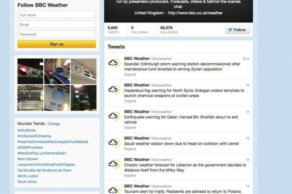 BBC, tviter, Foto: Beta/AP