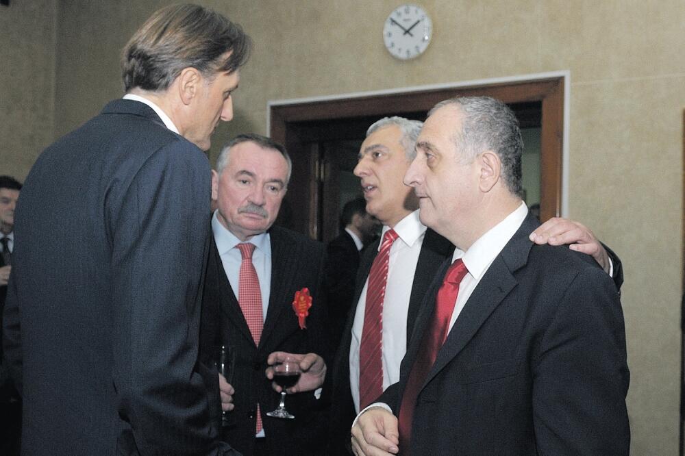Ranko Krivokapić, Branko Radulović, Andrija Mandić, Predrag Bulatović, Foto: Savo Prelević