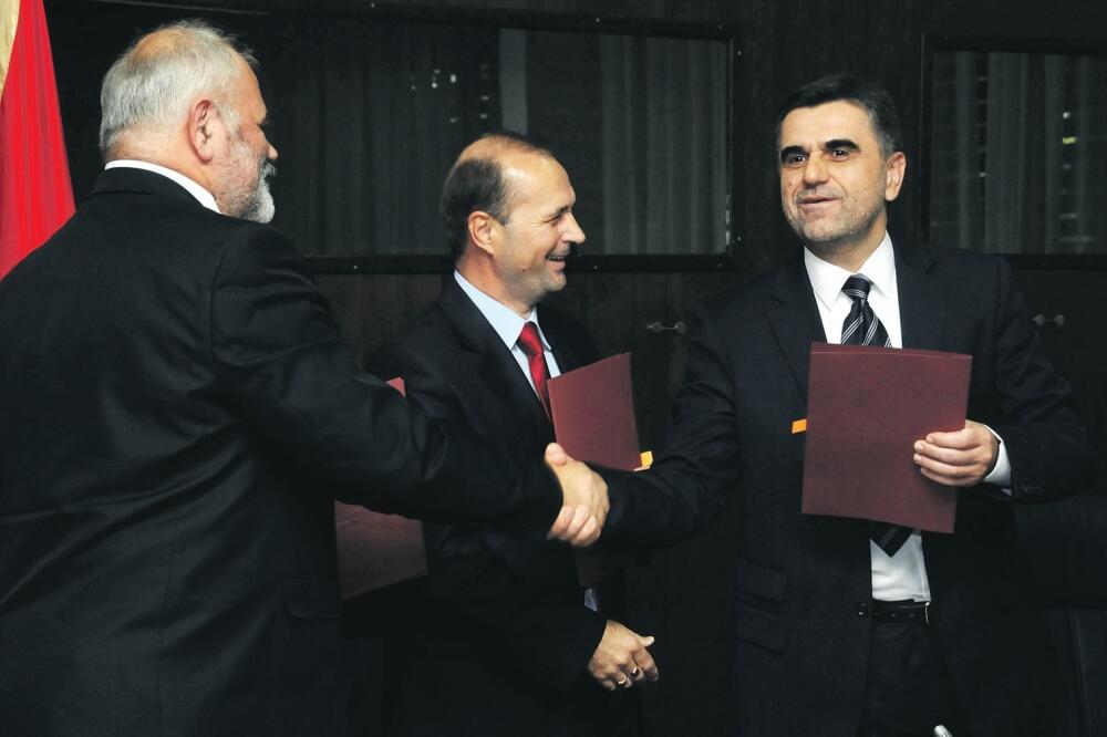 Zoran Masoničić, Suad Numanović, Petar Ivanović, Foto: Boris Pejović