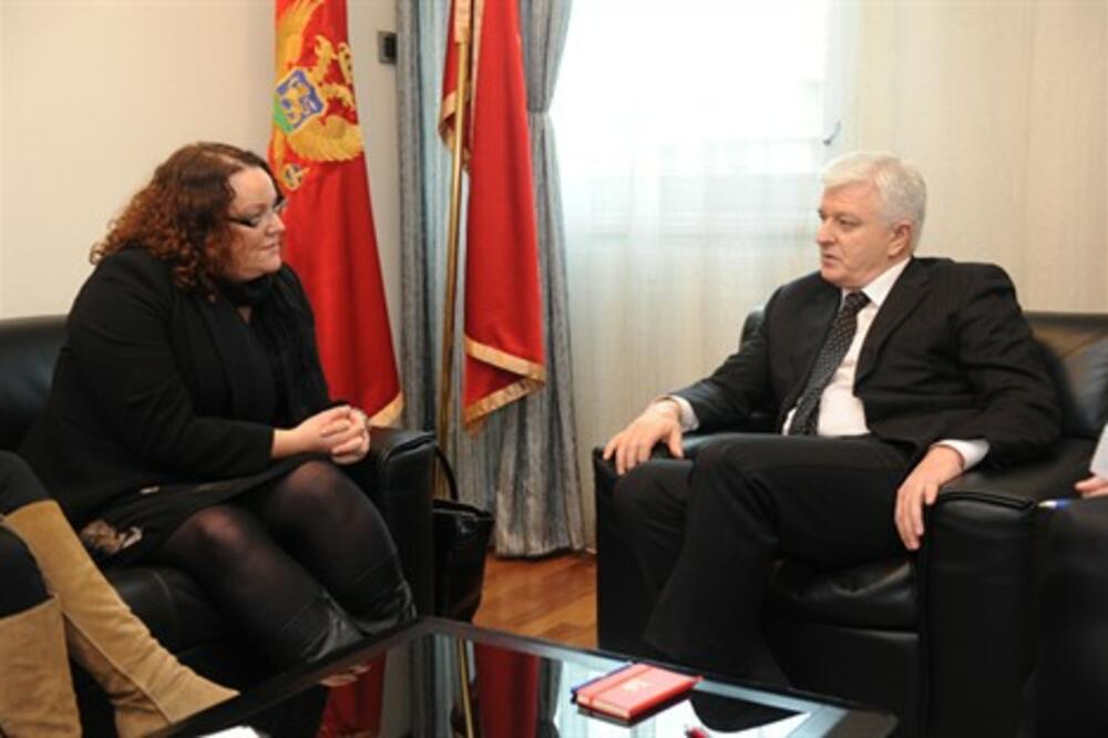 Džulija Bejtman, Duško Marković, Foto: Gov.me