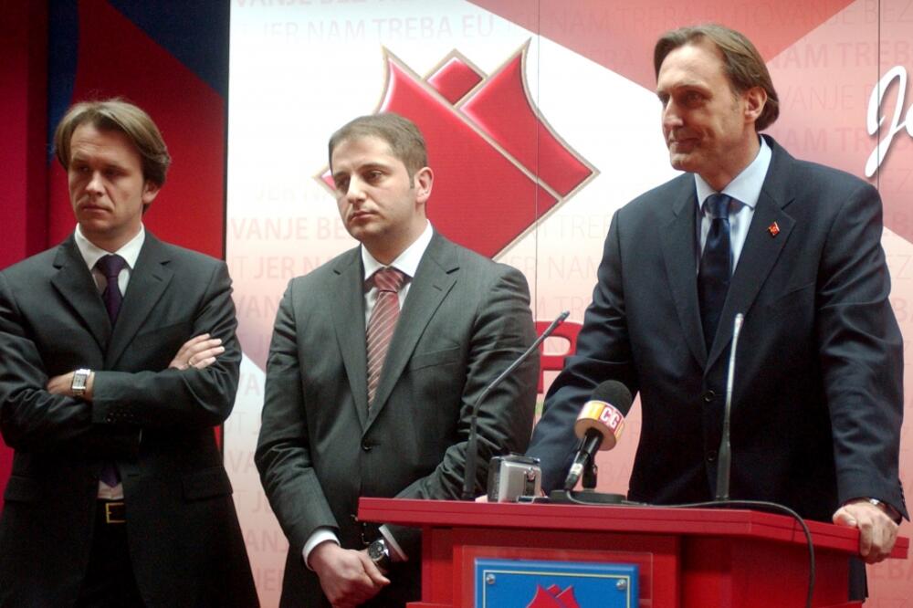 Raško Konjević, Damir Šehović, Ranko Krivokapić, Foto: Arhiva "Vijesti"