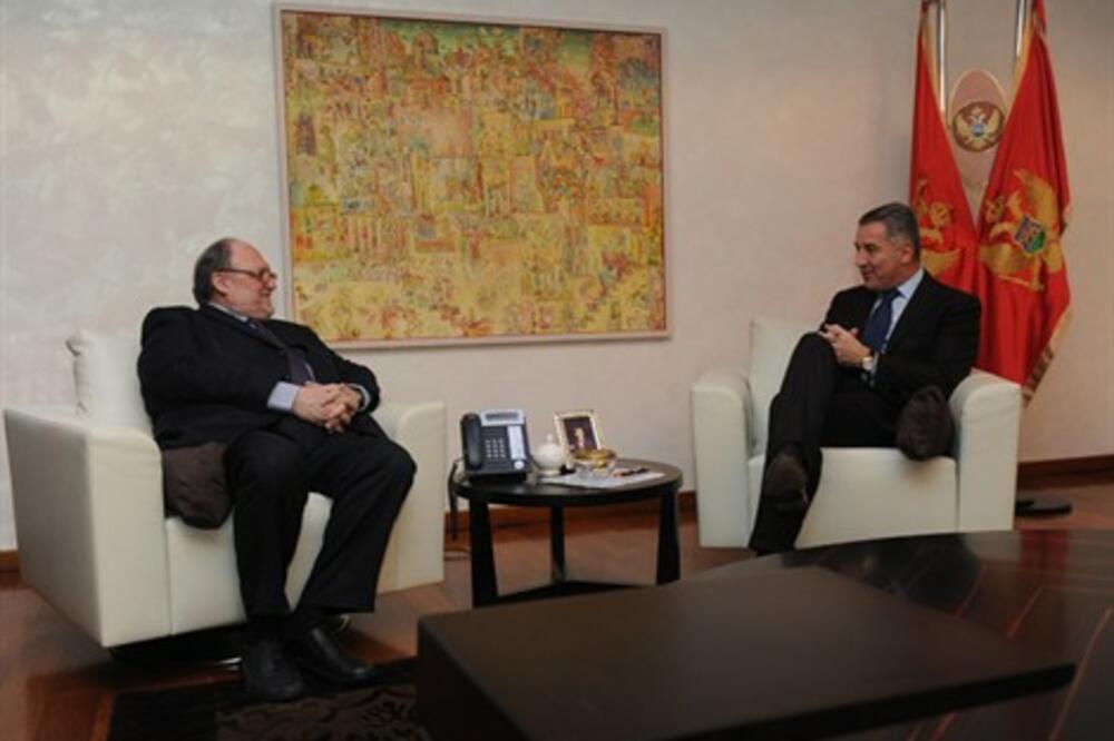 Rikardo Miljori, Milo Đukanović, Foto: Gov.me