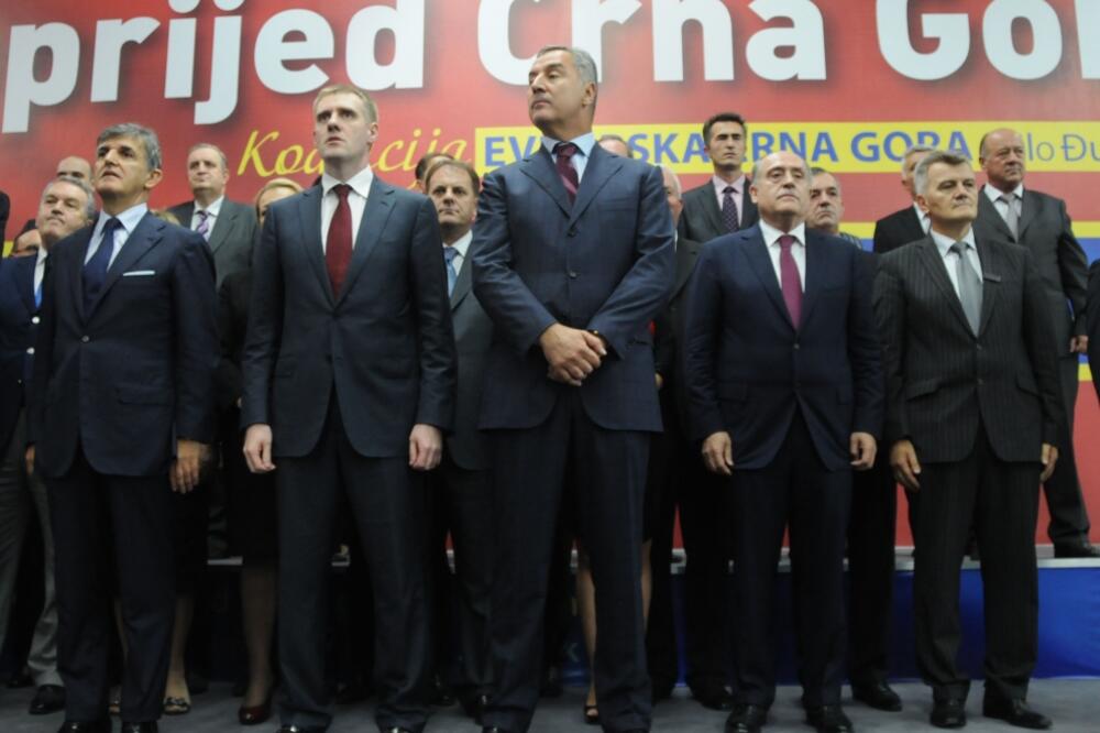 GO DPS, Sveto Marović, Igor Lukšić, Milo Đukanović, Foto: Vesko Belojević