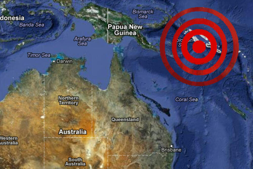 zemljotres, Solomonska ostrva, Foto: Maps.google.rs