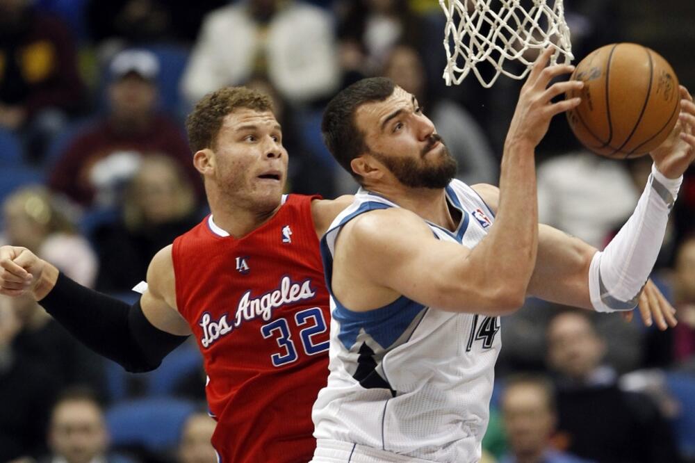 Nikola Peković i Blejk Grifin, Foto: Reuters