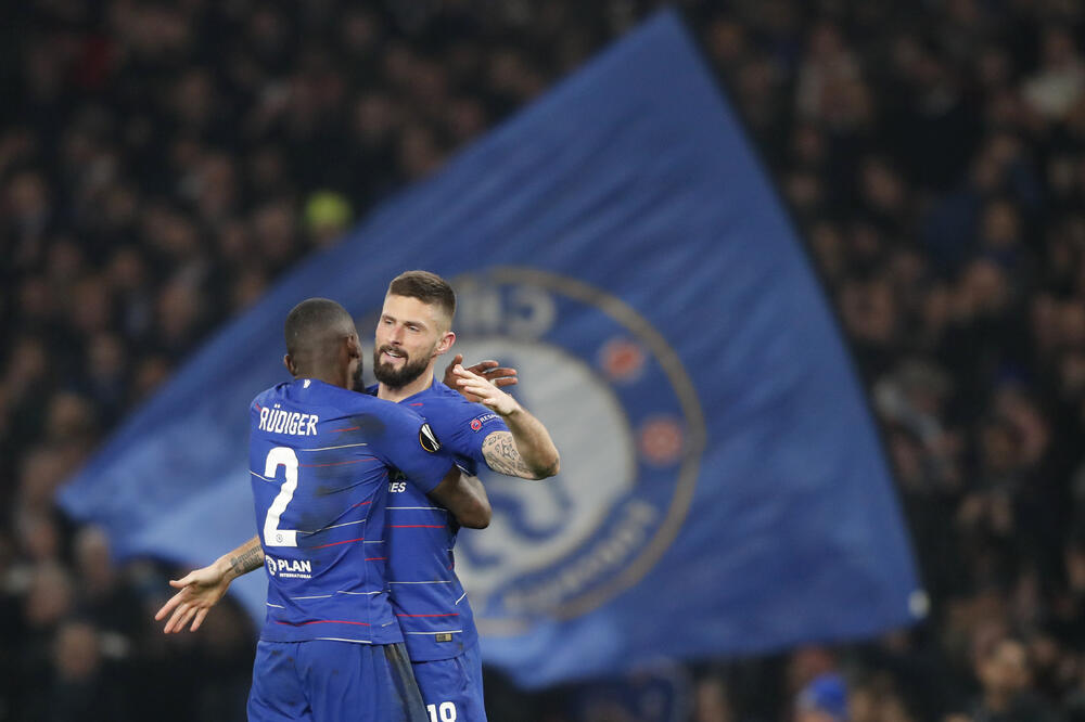 Fudbaleri Čelsija, Foto: AP