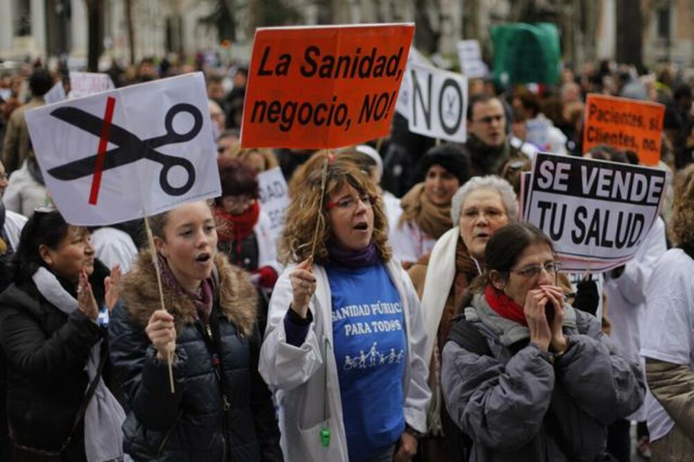 Madrid protesti, Foto: Beta/AP