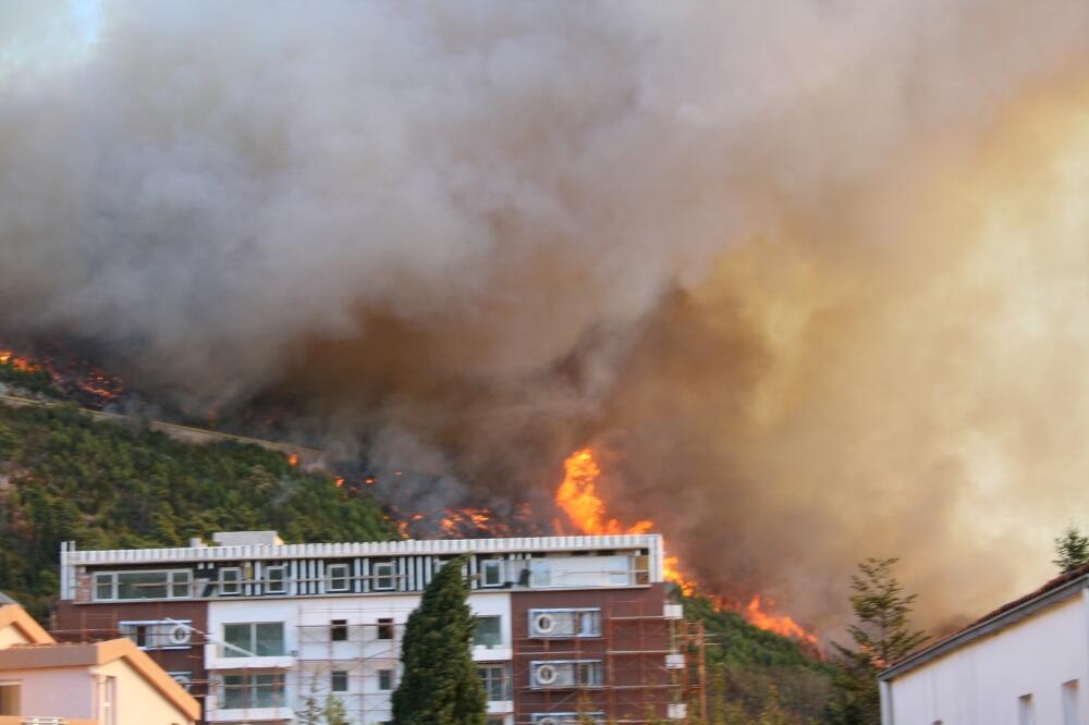požar, Budva, Košljun, Foto: Čitalac reporter