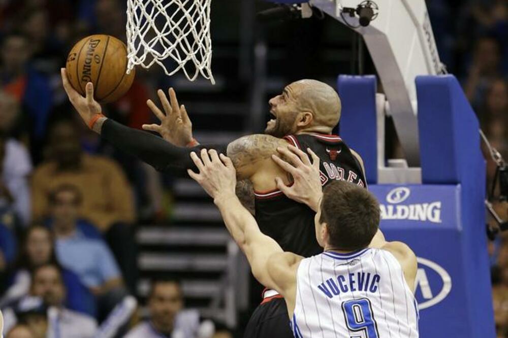 Nikola Vučević i Karlos Buzer, Foto: Beta/AP