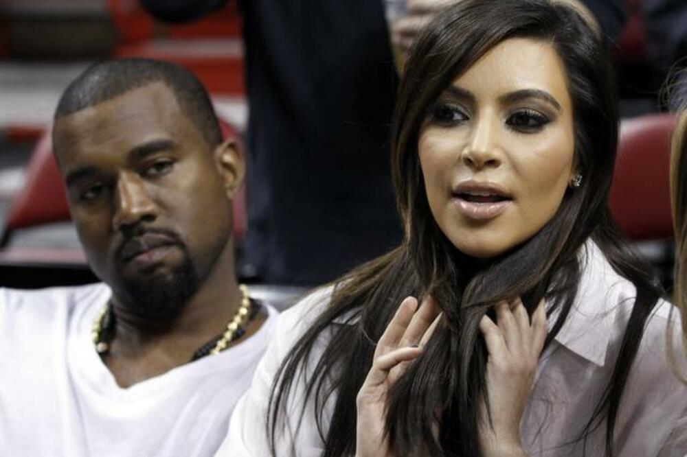 Kanje Vest, Kim Kardašijan, Foto: Beta/AP