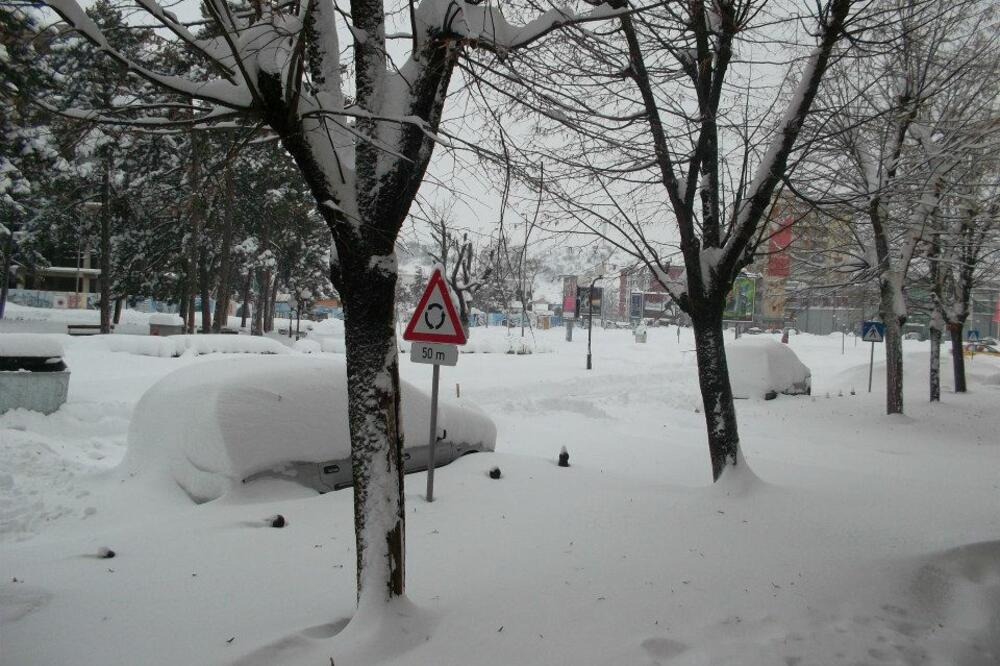 Nikšić, snijeg, Foto: Čitalac reporter