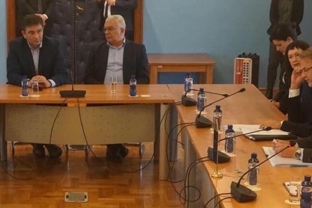 Andrija Mandić, Milan Knežević, Nebojša Medojević, Foto: Demokratski front